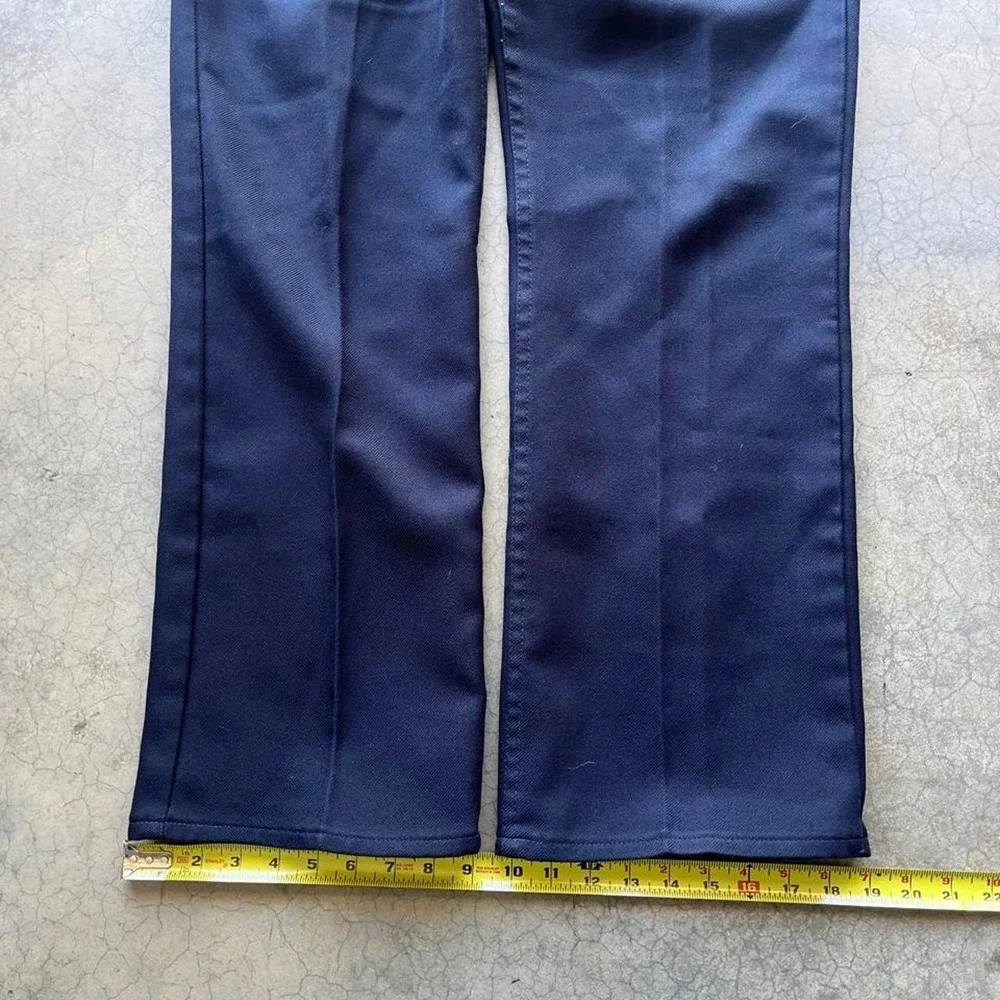 Vintage 70s/80s navy blue wrangler trouser pants 36